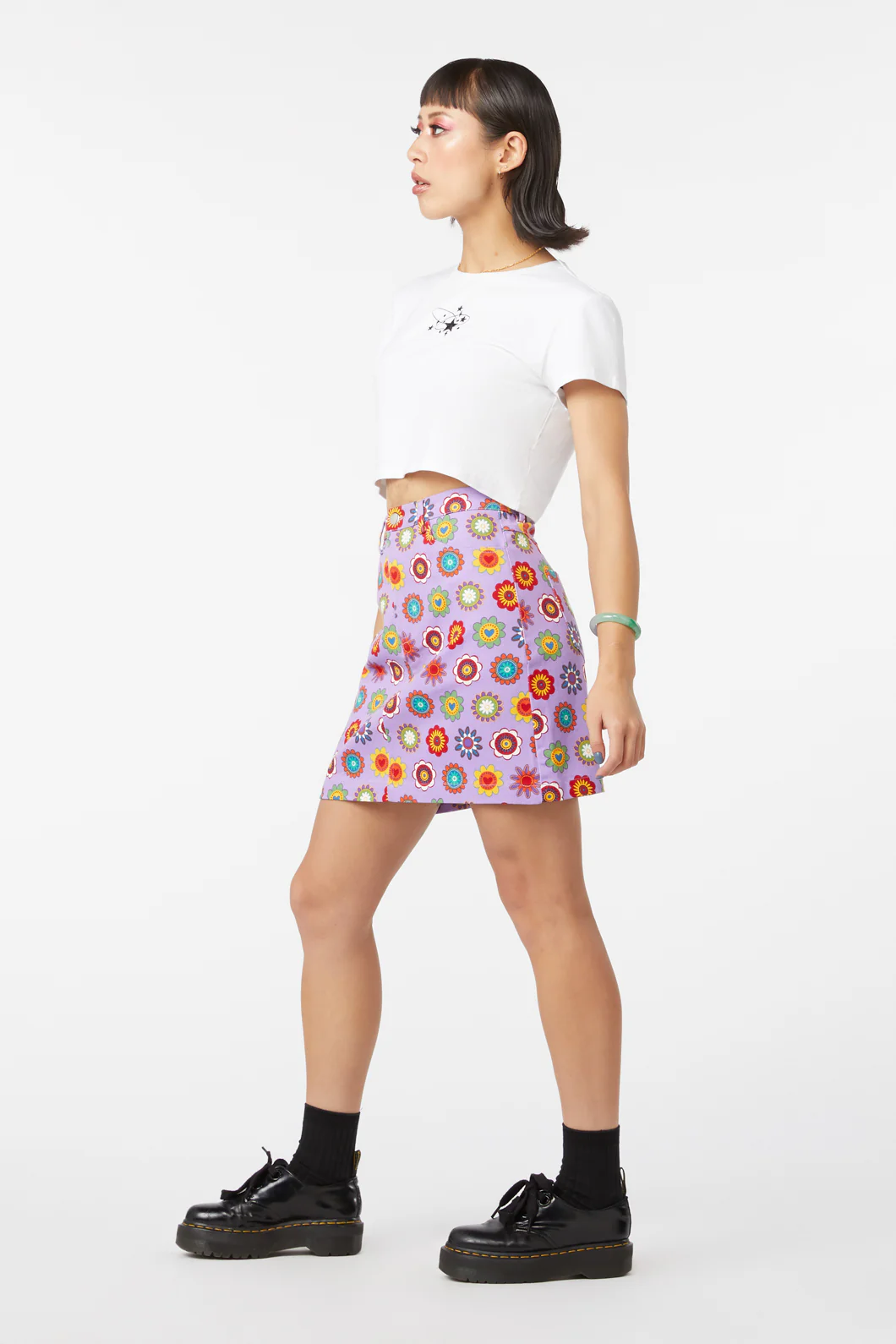 Daisy Cotton Drill Mini Skirt - Image 8