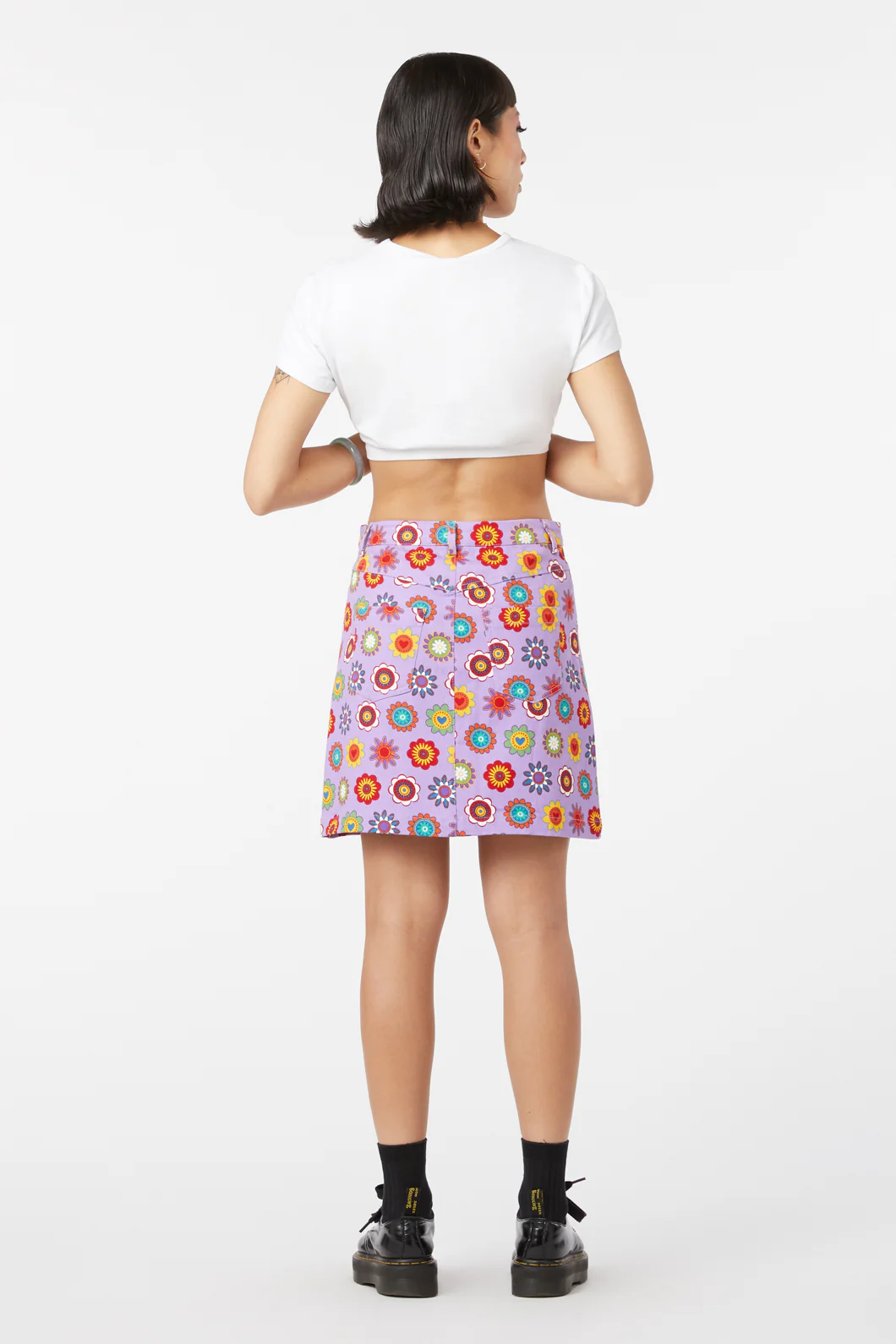 Daisy Cotton Drill Mini Skirt - Image 9