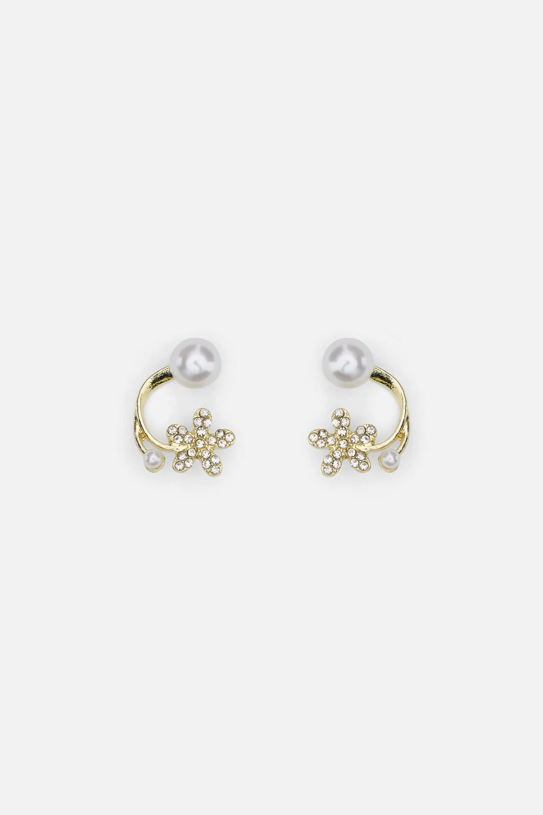 Daisy Pearl Wrap Earrings