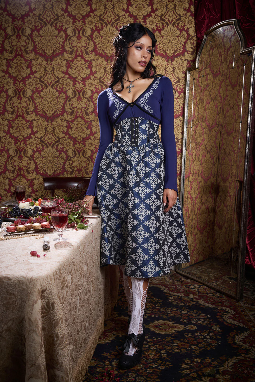 Dame Brocade Skirt - Image 3