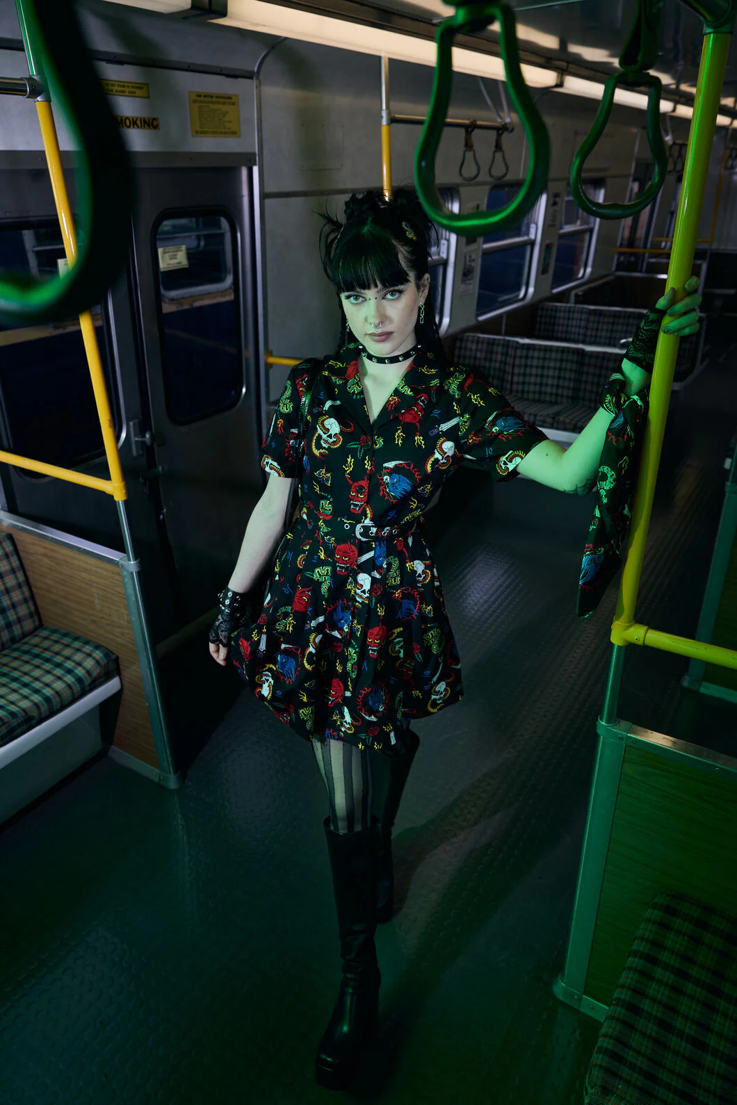 Dangerous Grunge Print Dress - Image 3