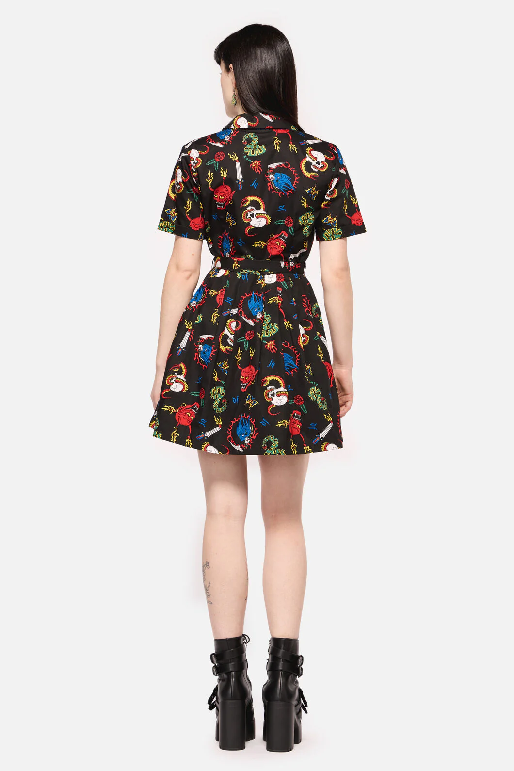 Dangerous Grunge Print Dress - Image 5