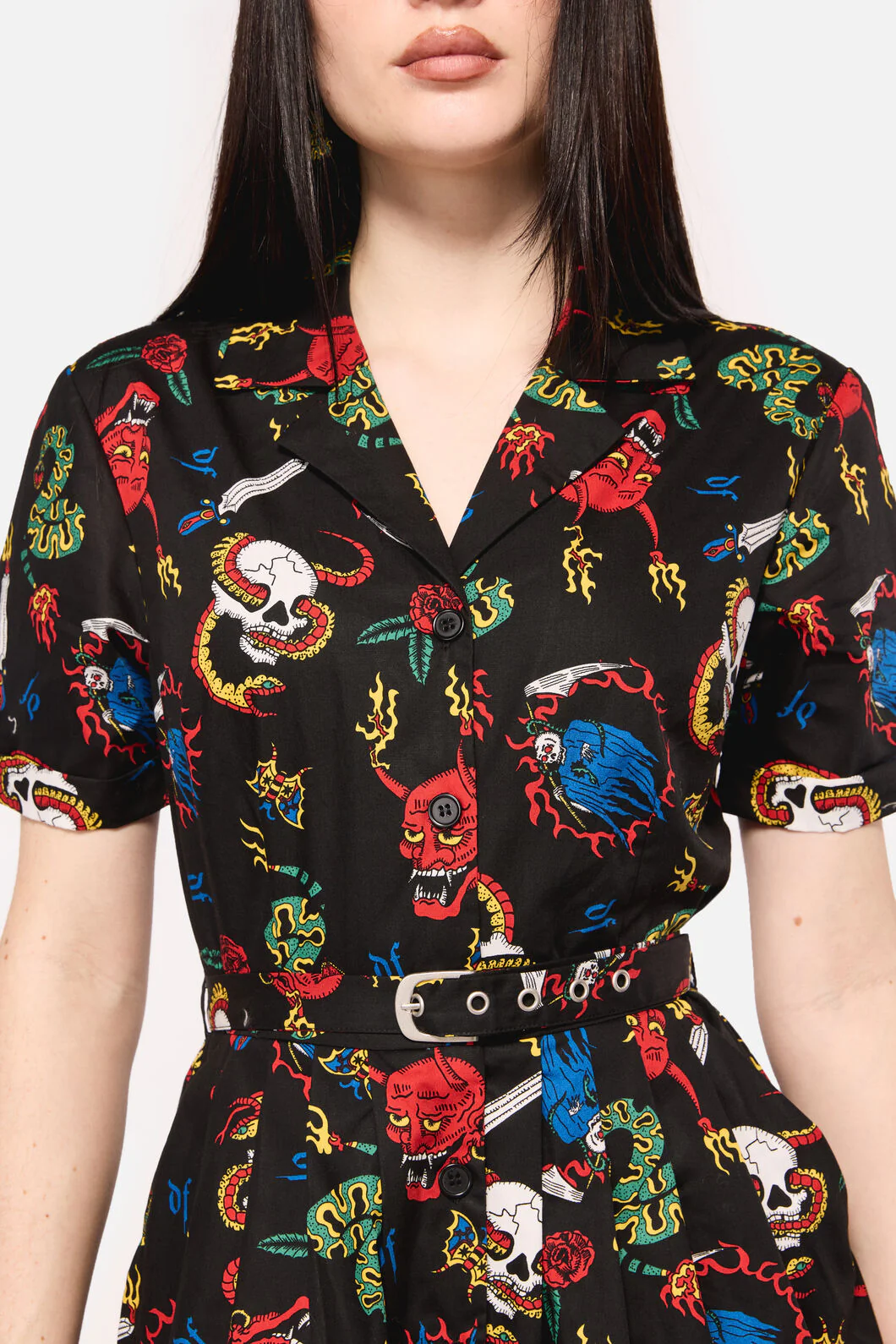 Dangerous Grunge Print Dress - Image 7