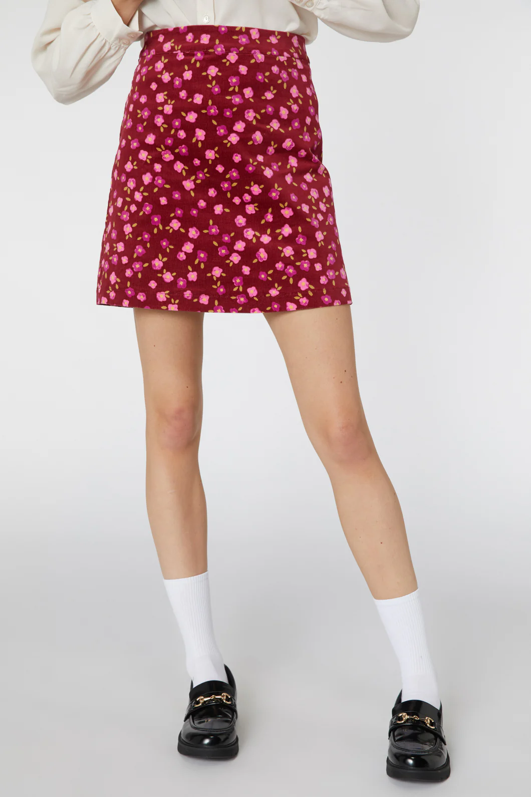 Danielle Ditsy Cord Skirt - Image 6