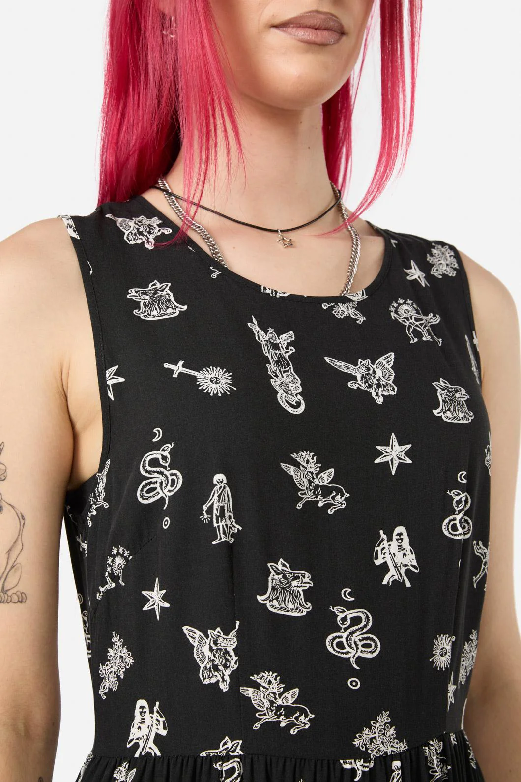 Darc Printed Midi Dress - Image 5