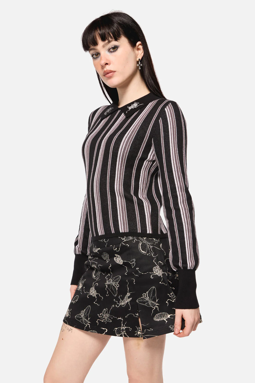 Dark Pieridae Striped Knit - Image 2