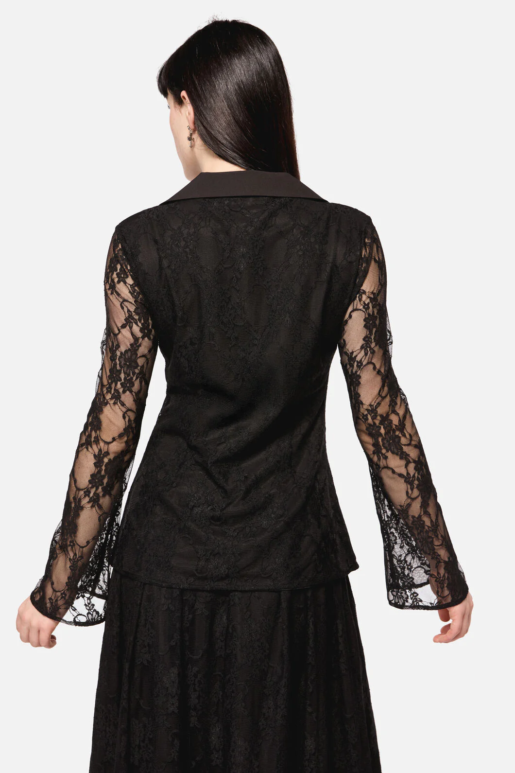 Dark Pieridae Long Sleeve Lace Top - Image 4