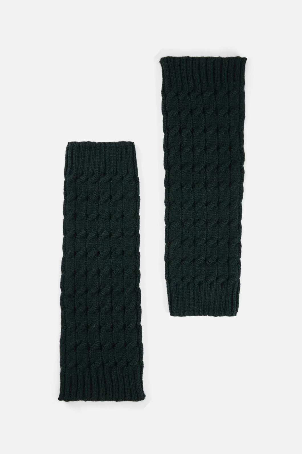 Dark Teal Cable Leg Warmers - Image 3