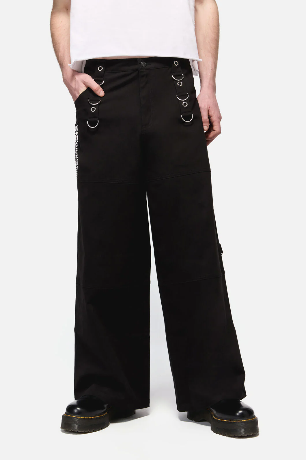 Defiant Grunge Trim Wide Leg Cargo - Image 4