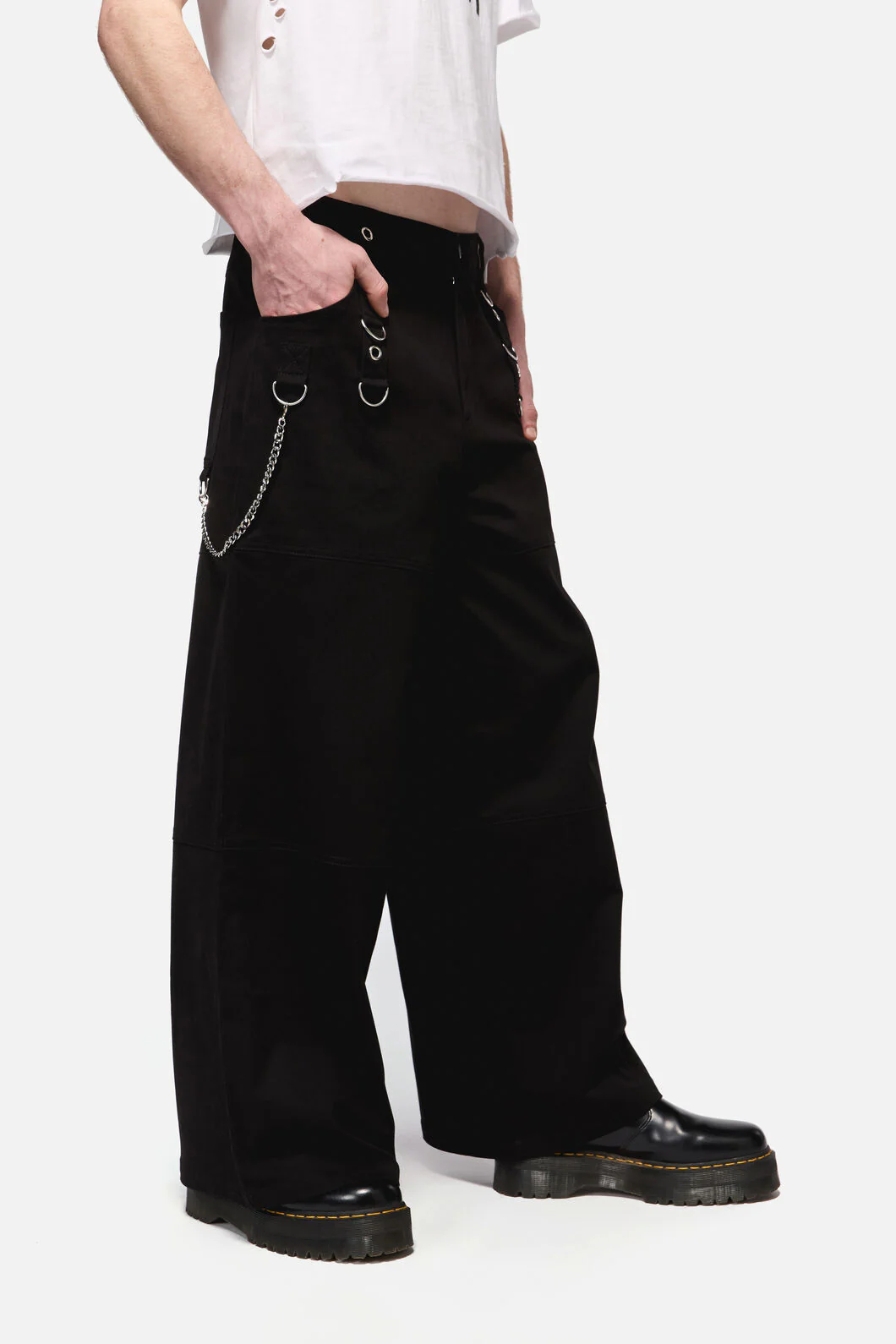 Defiant Grunge Trim Wide Leg Cargo - Image 5