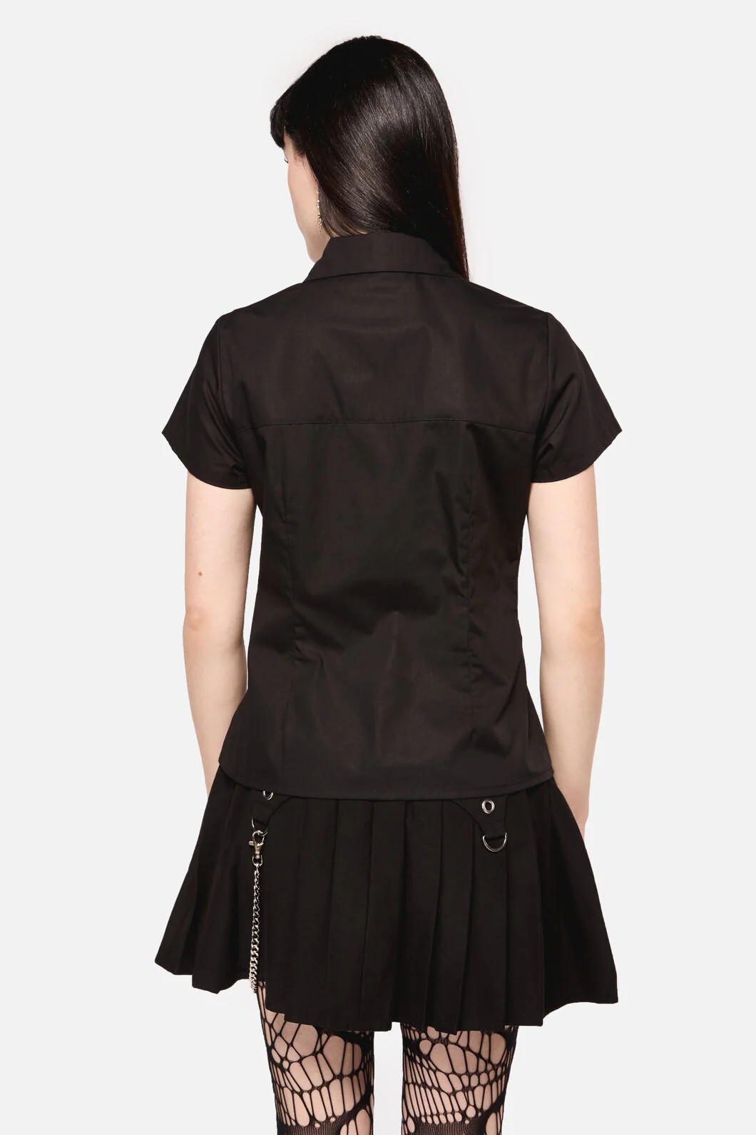 Defiant Punk Trim Blouse - Image 4