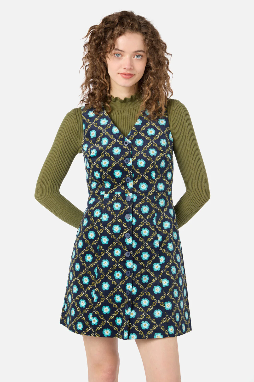 Delilah Cord Pinafore - Image 12