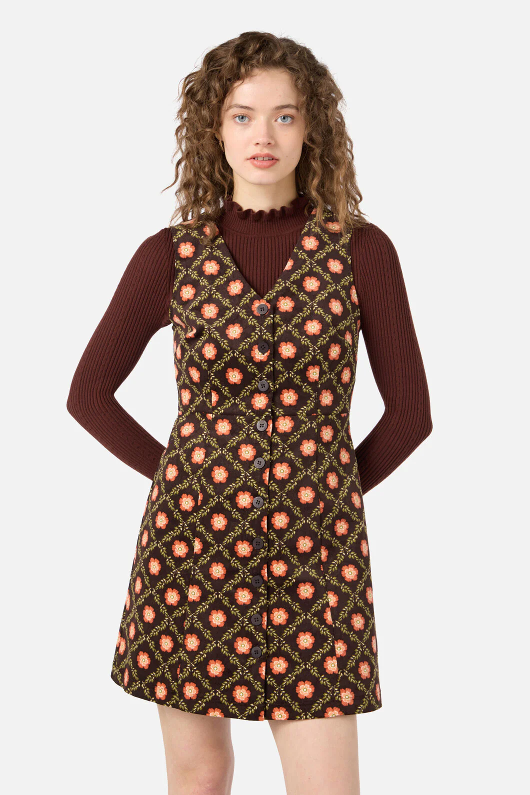 Delilah Cord Pinafore - Image 2