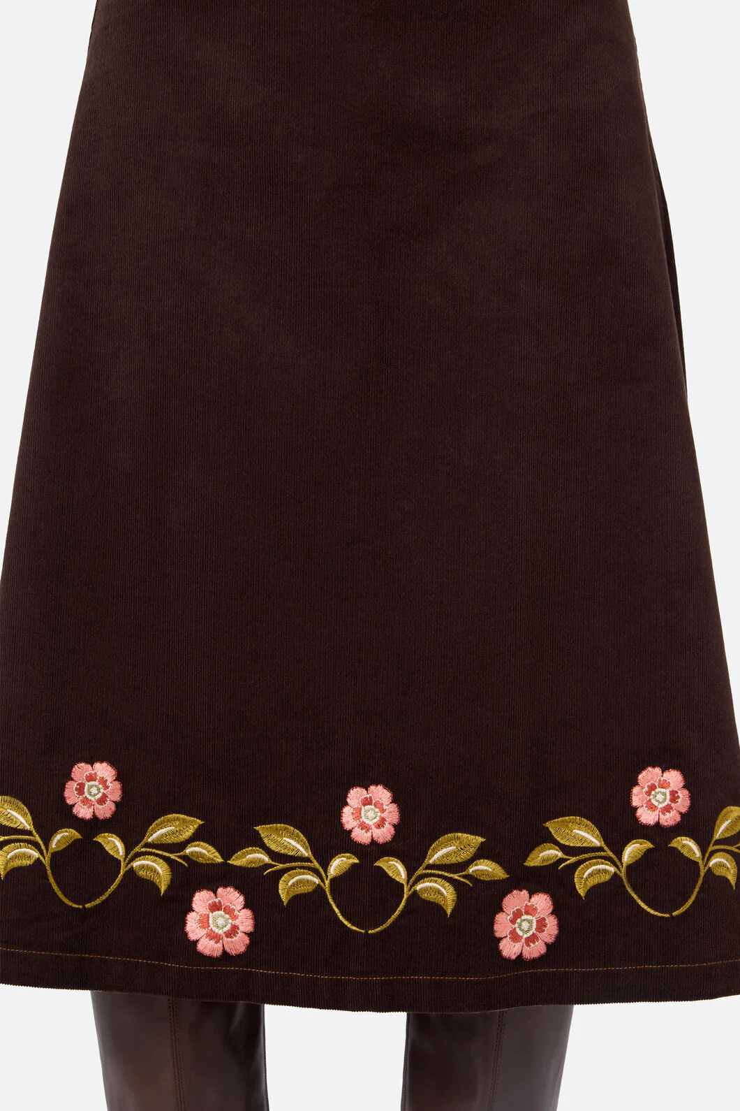 Della Embroidered Midi Skirt - Image 5