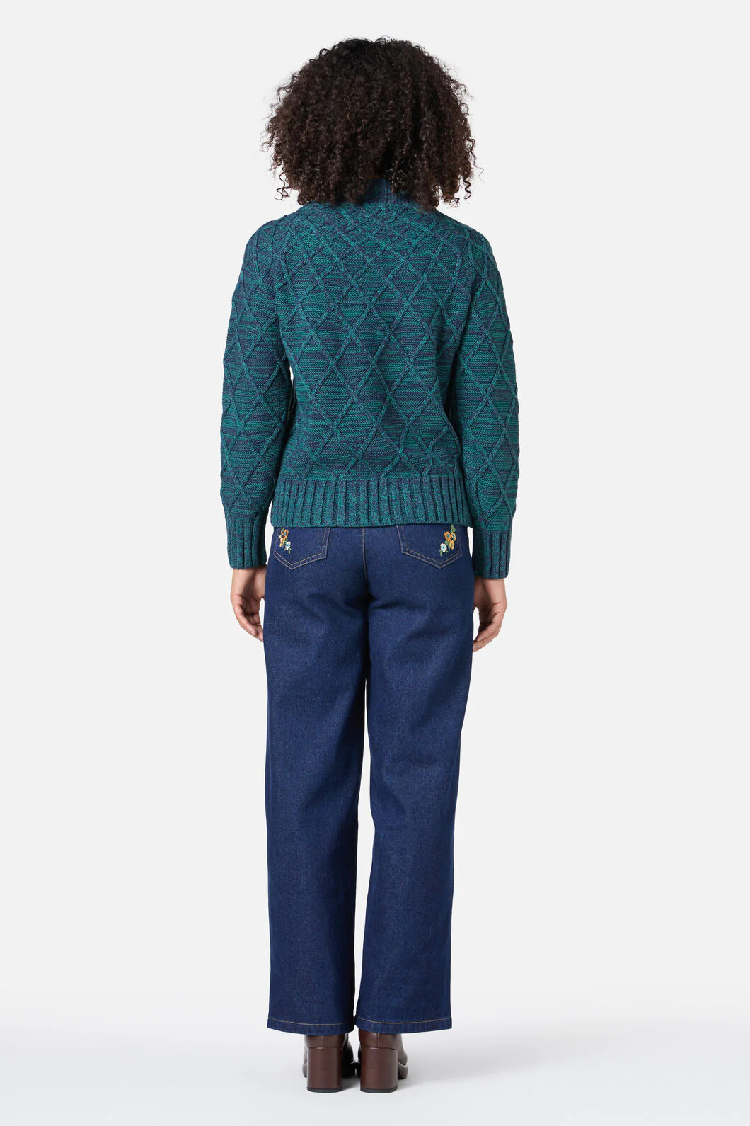 Demi Diamond Knit Jumper - Image 4