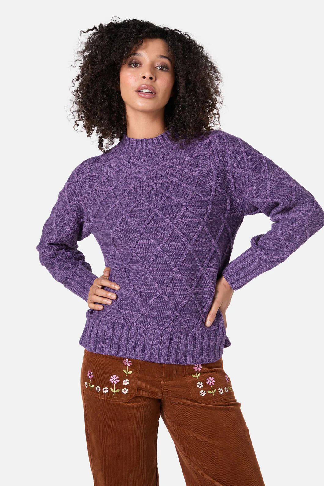 Demi Diamond Knit Jumper - Image 8