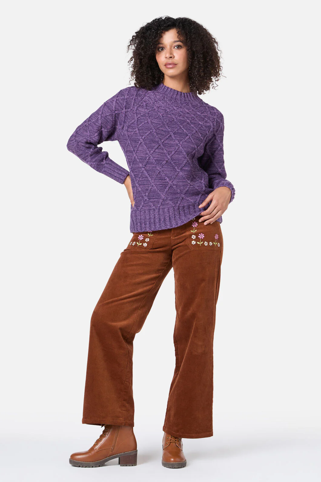 Demi Diamond Knit Jumper - Image 9