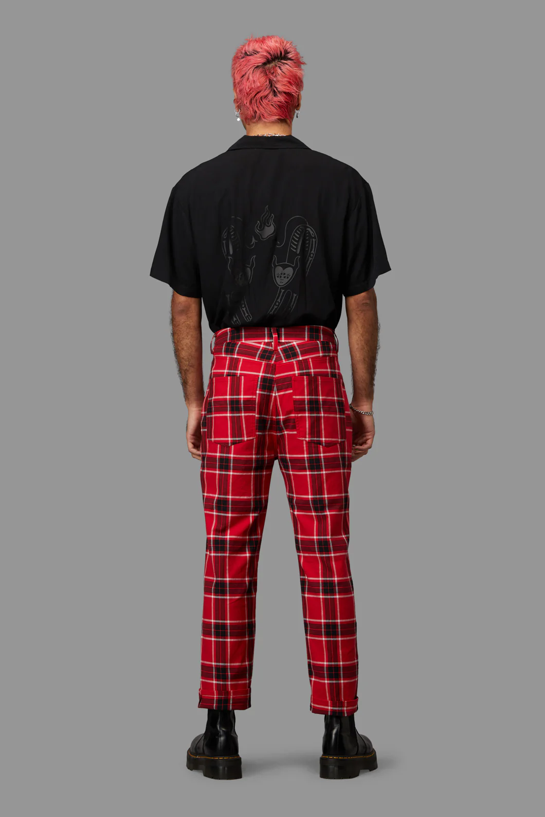 Demonic Unisex Tartan Pant - Image 4