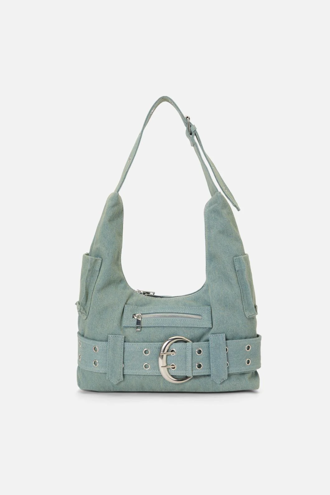 Denim Slouch Bag - Image 4