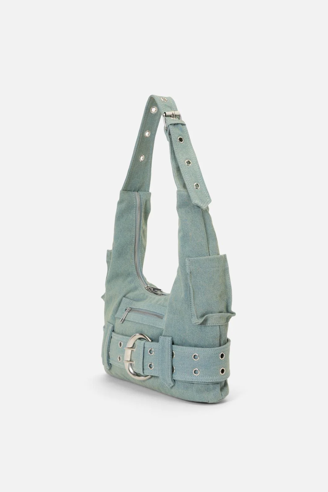Denim Slouch Bag - Image 5