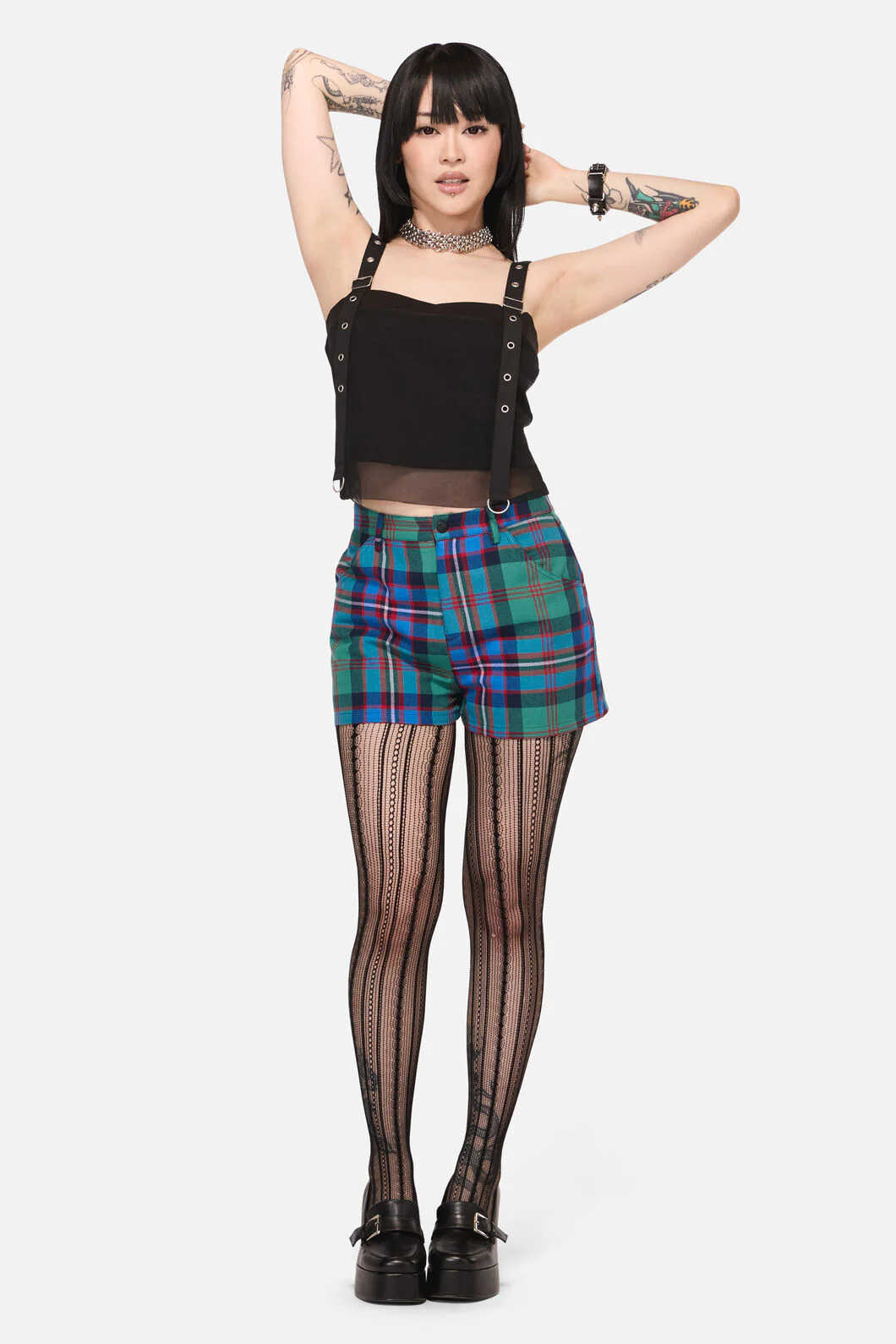 Diablo Goth Tartan Short