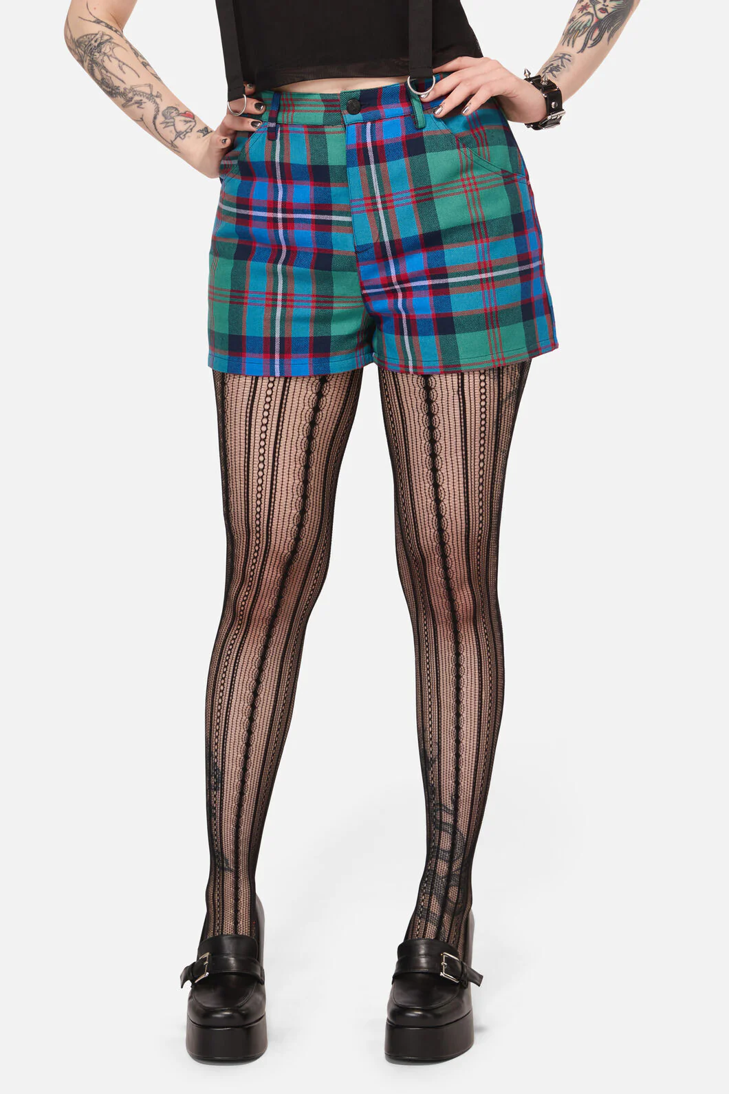 Diablo Goth Tartan Short - Image 2