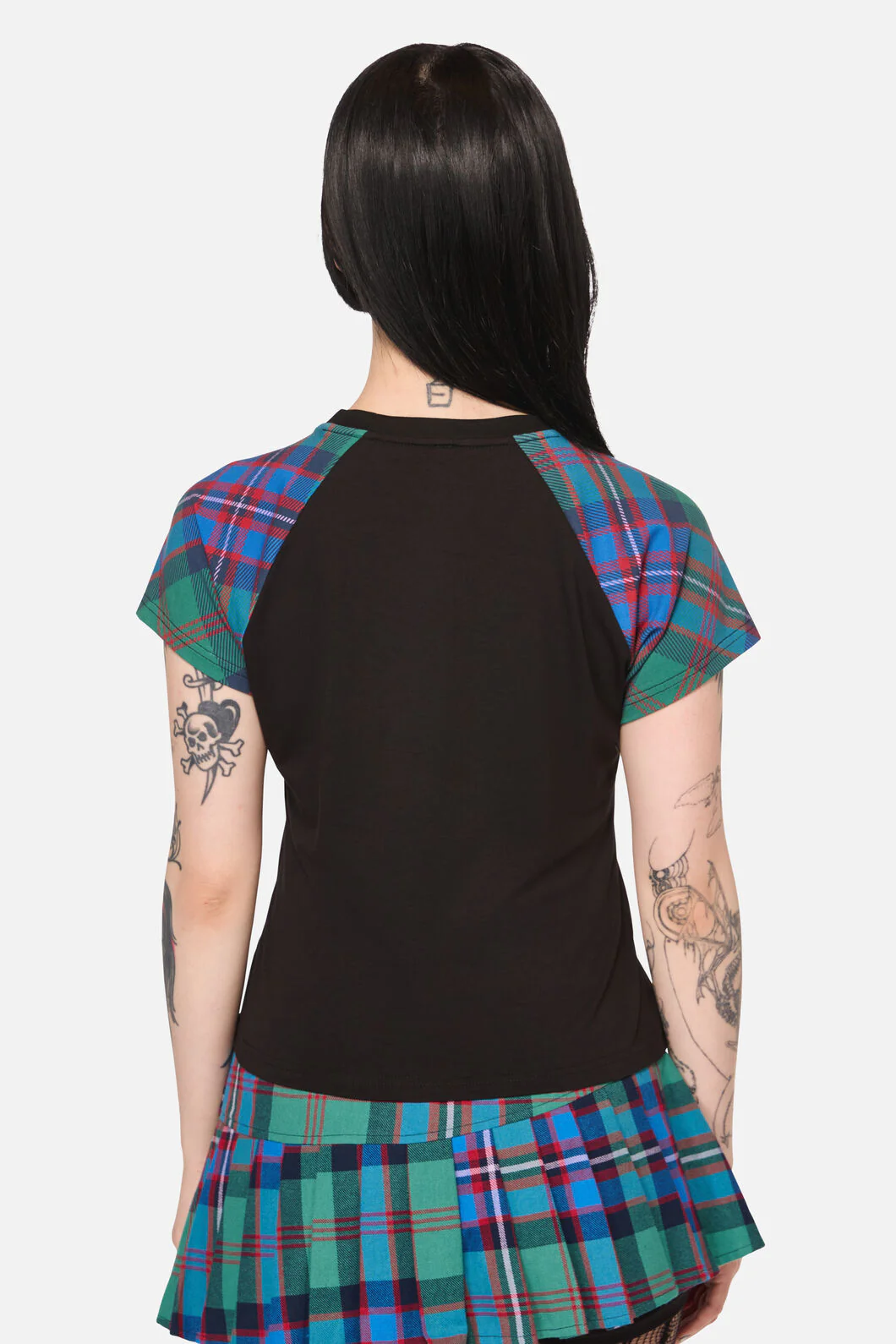 Diablo Goth Tartan Tee - Image 3
