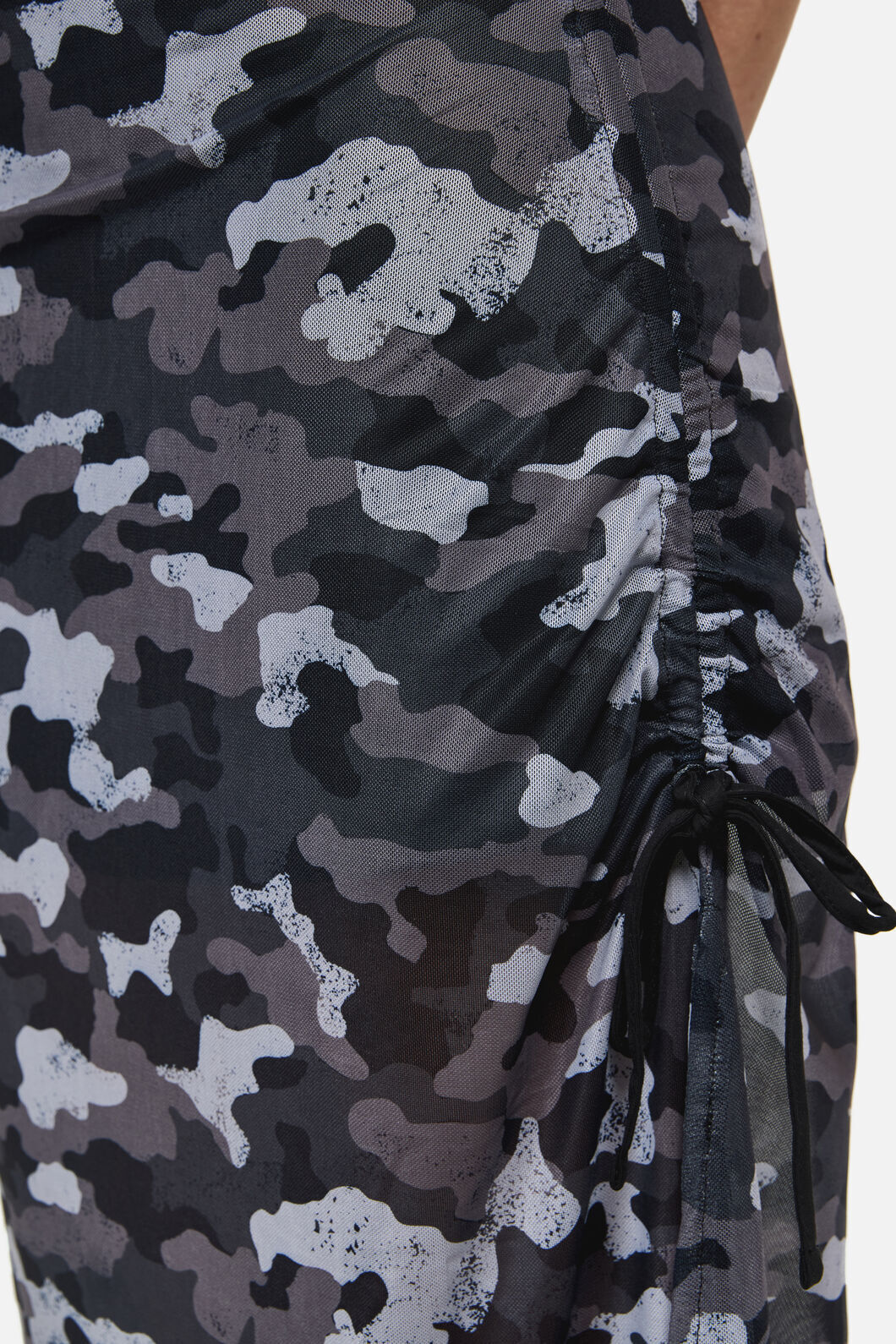 Disruptive Camo Mesh Ruch Mid Dress - Image 5