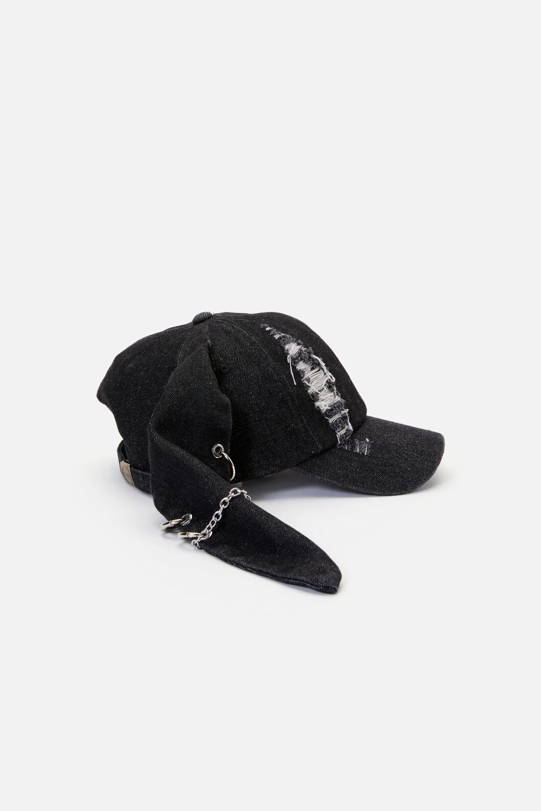 Distressed Pierced Cap with Ears - Image 12