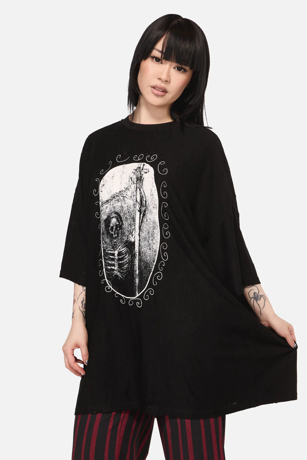 Disturbing Oversized Goth Tee - Image 2