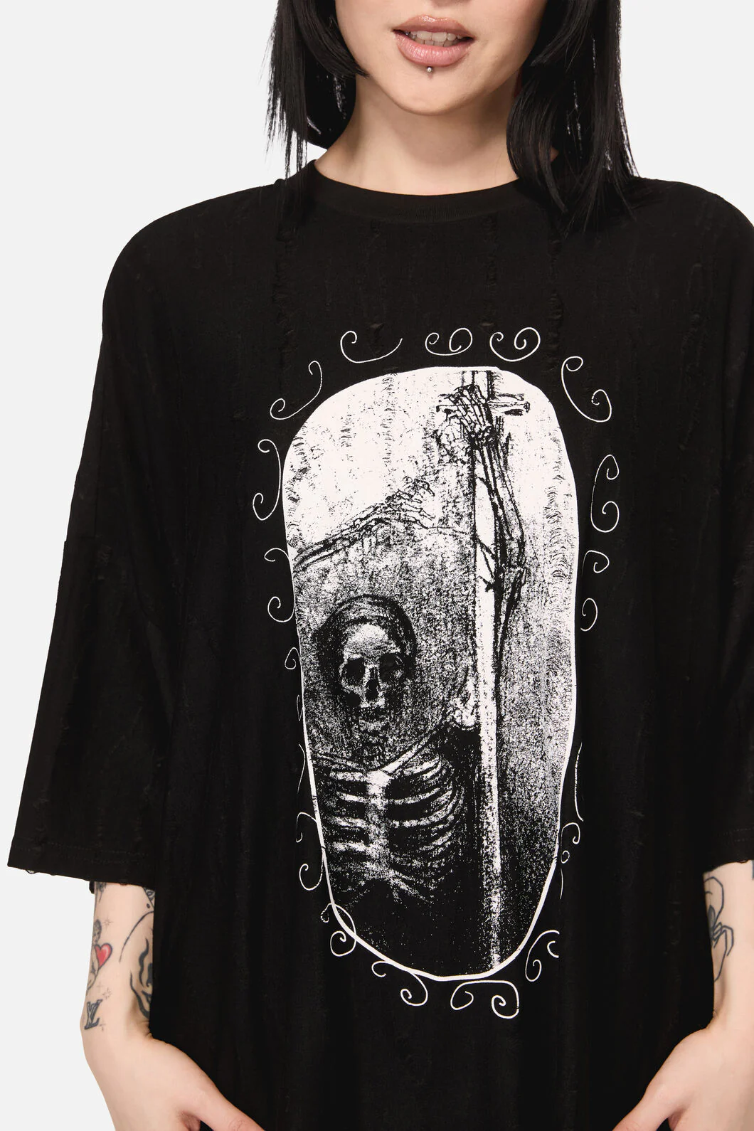 Disturbing Oversized Goth Tee - Image 6