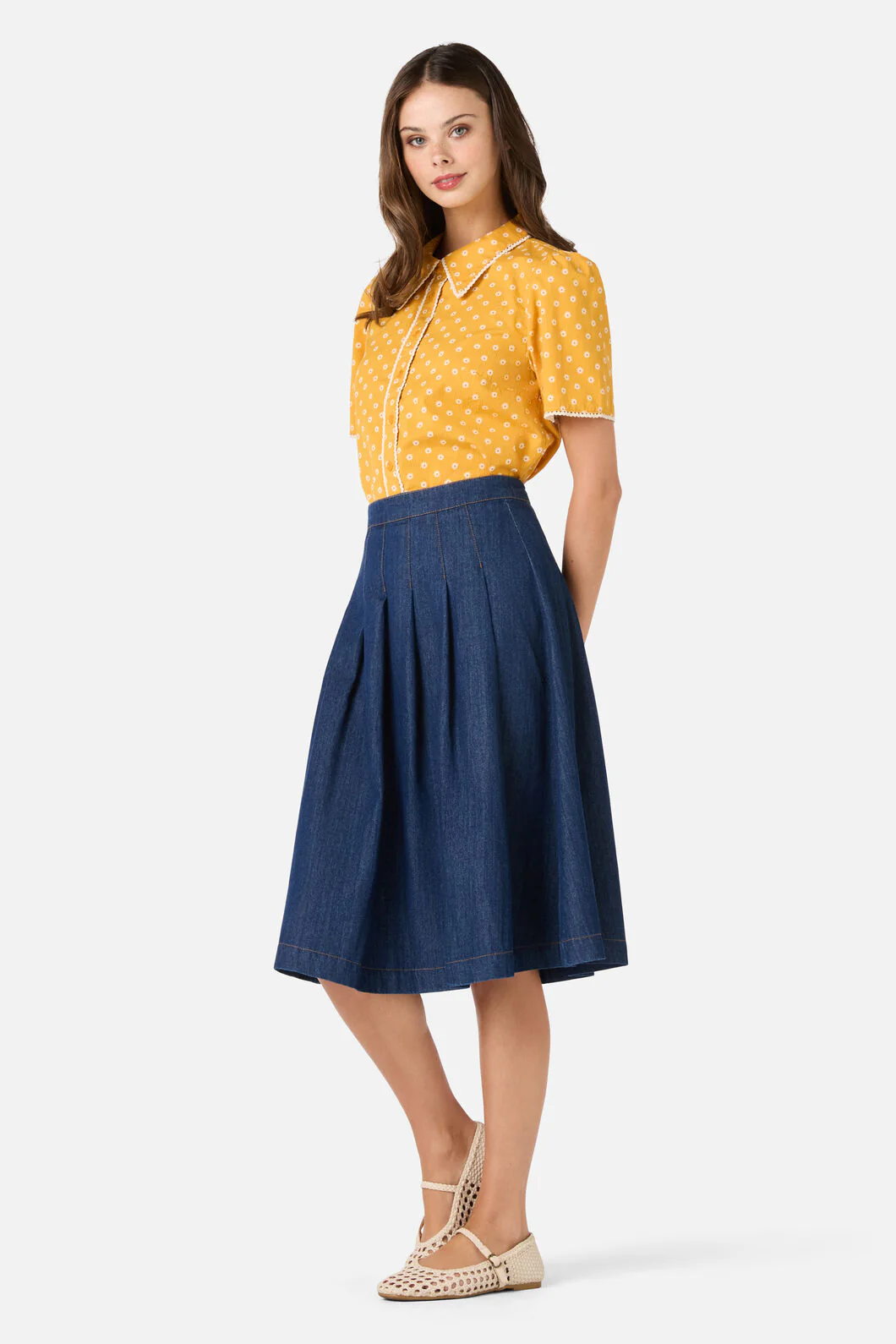 Ditsy Daisy Retro Blouse - Image 10