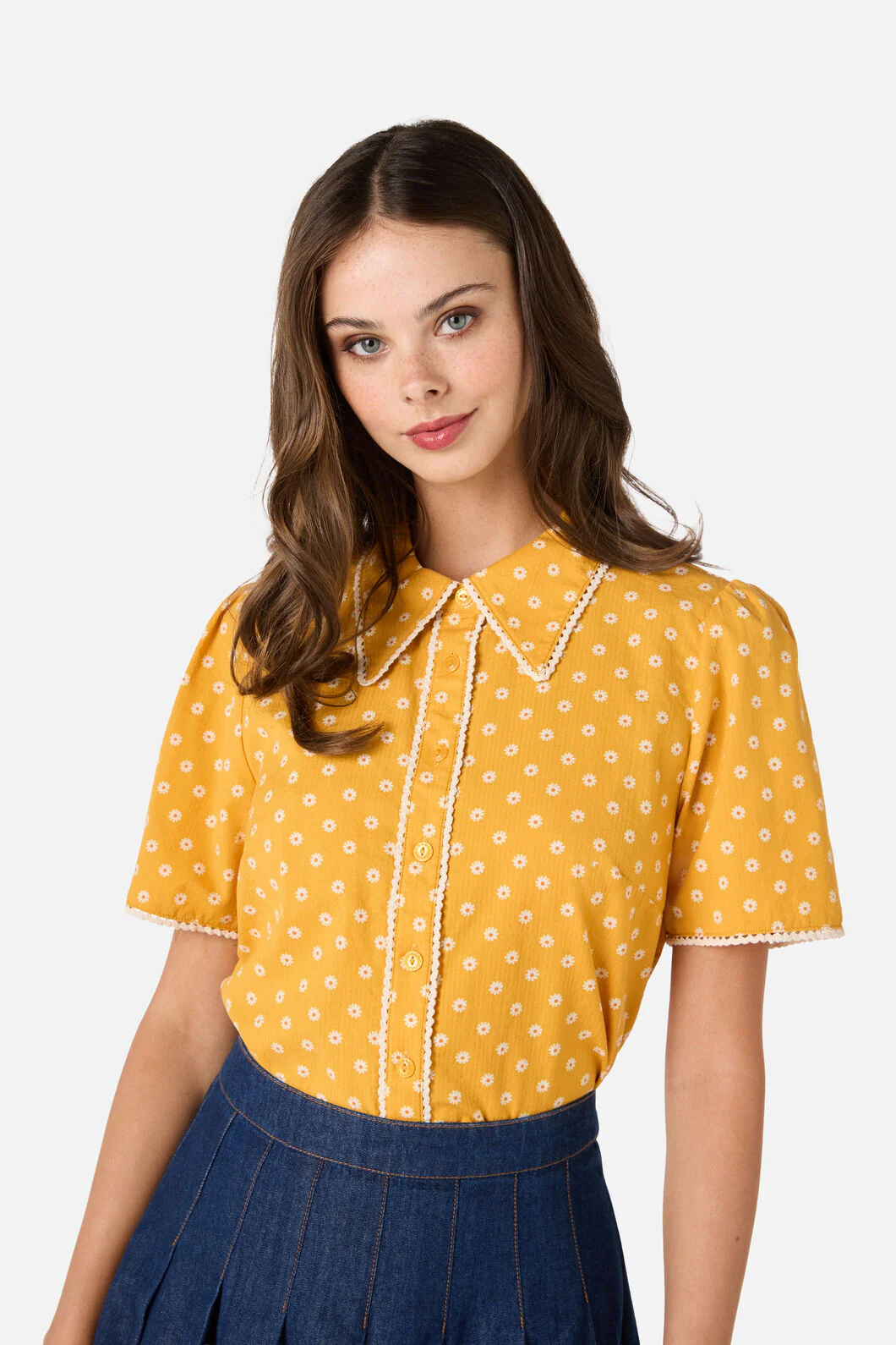 Ditsy Daisy Retro Blouse - Image 7