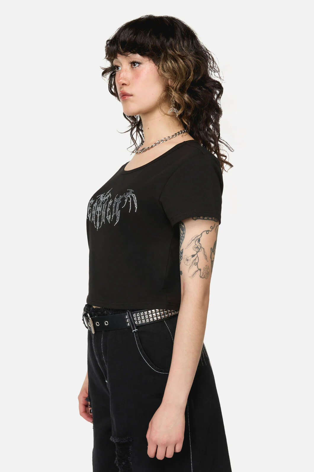 Divination Goth Crop Tee - Image 3