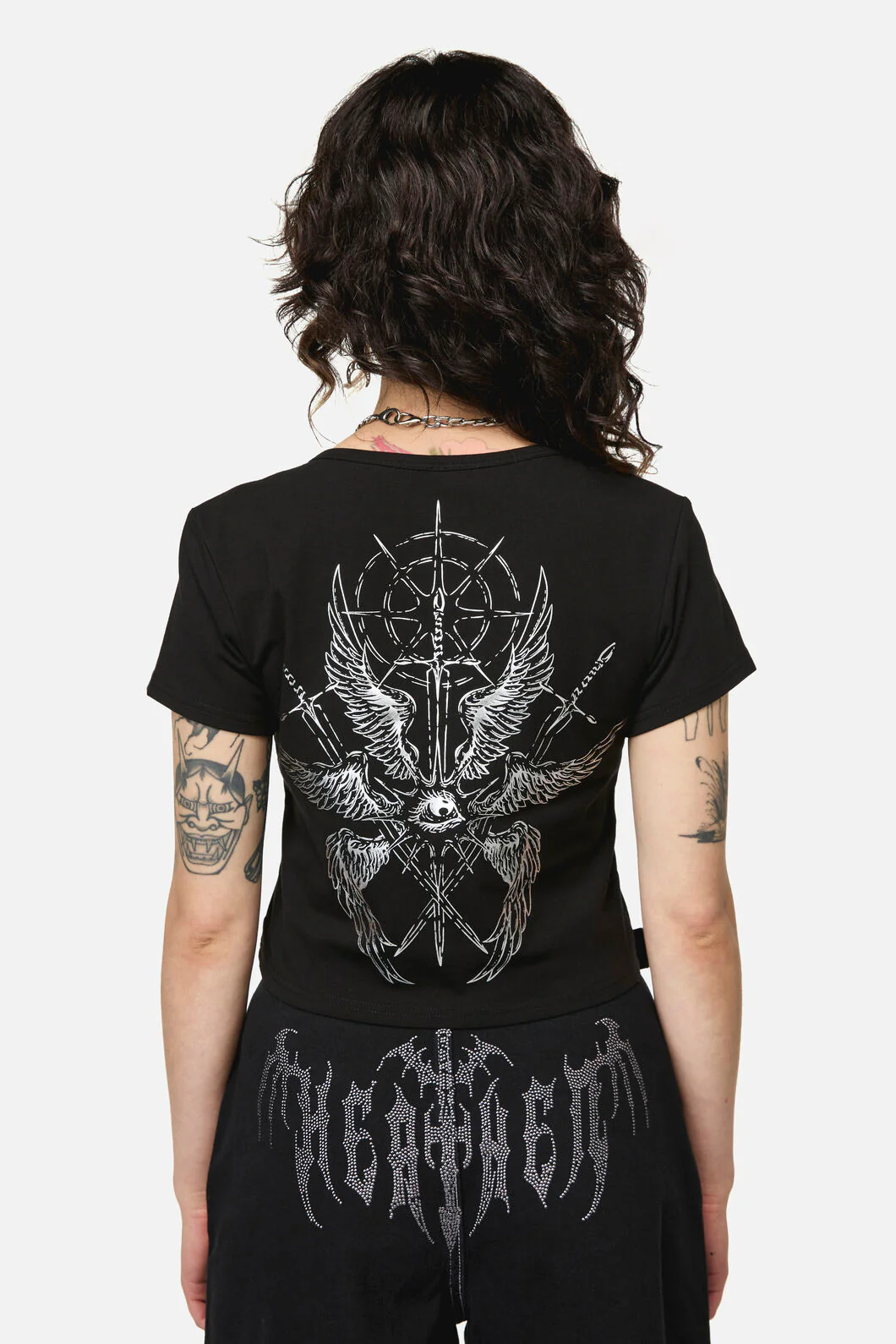 Divination Goth Crop Tee - Image 4