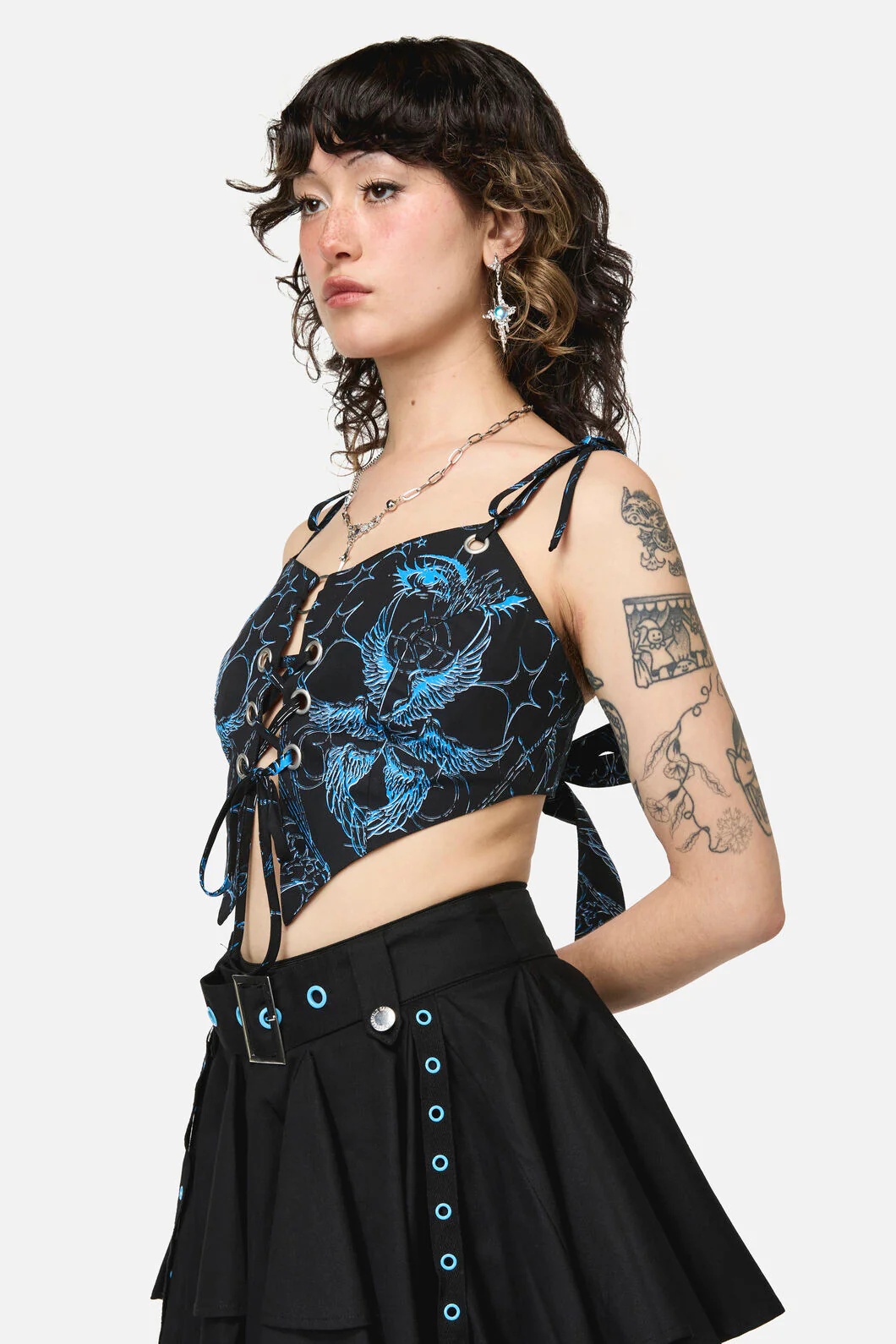 Divination Goth Tie Top - Image 4