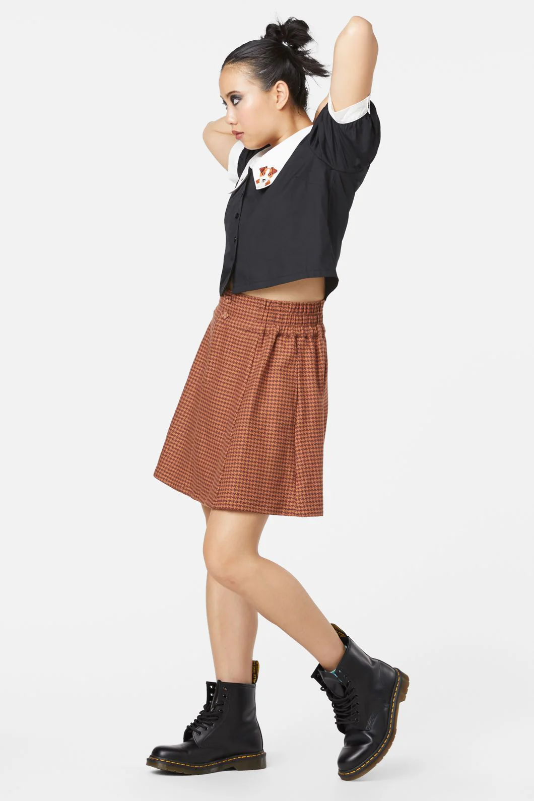 Dodo Houndstooth Skirt - Image 4