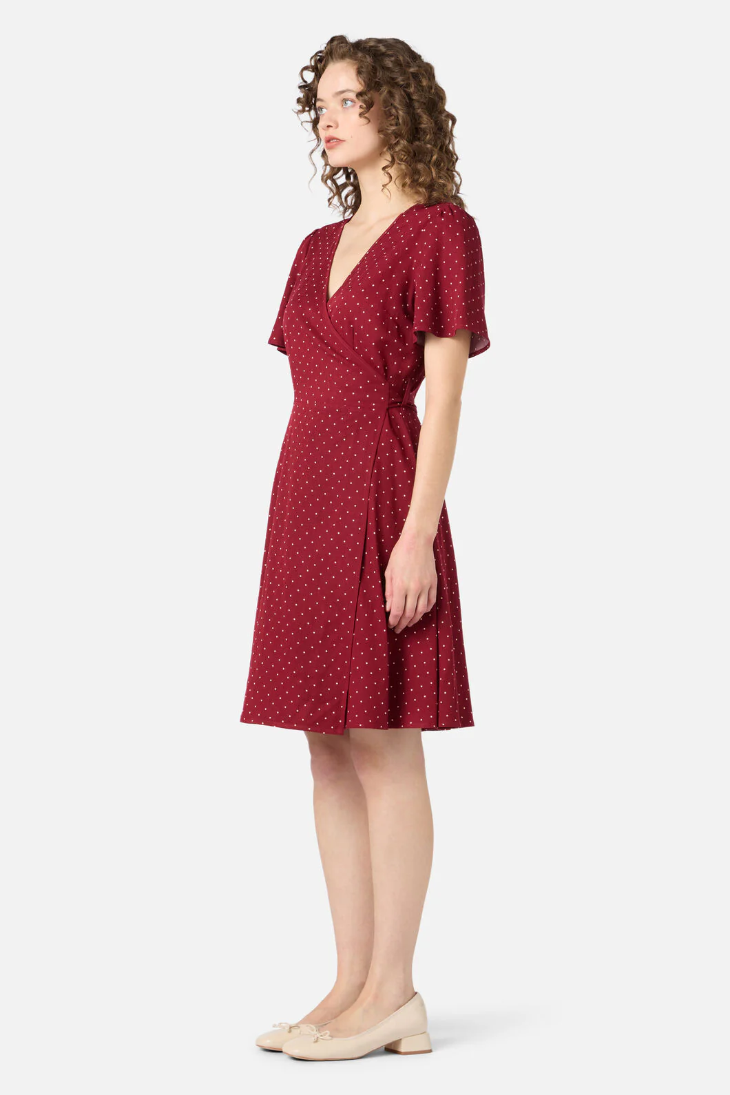 Dolly Spot Wrap Dress - Image 3