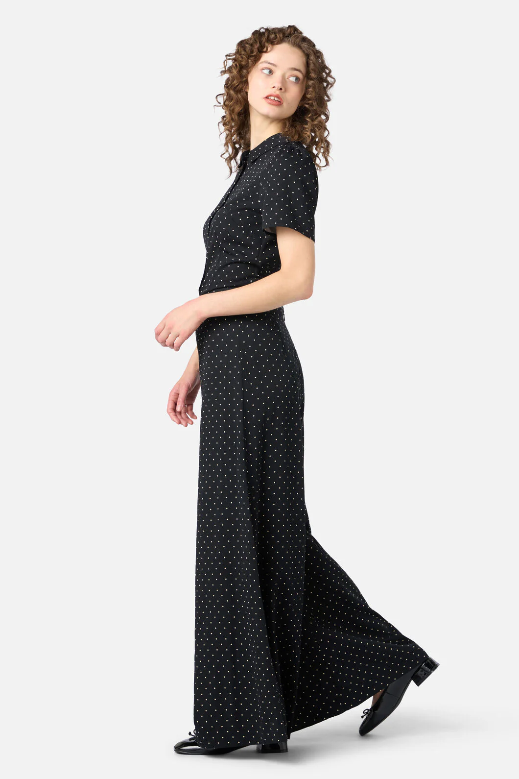 Dolly Spot Palazzo Pant - Image 2