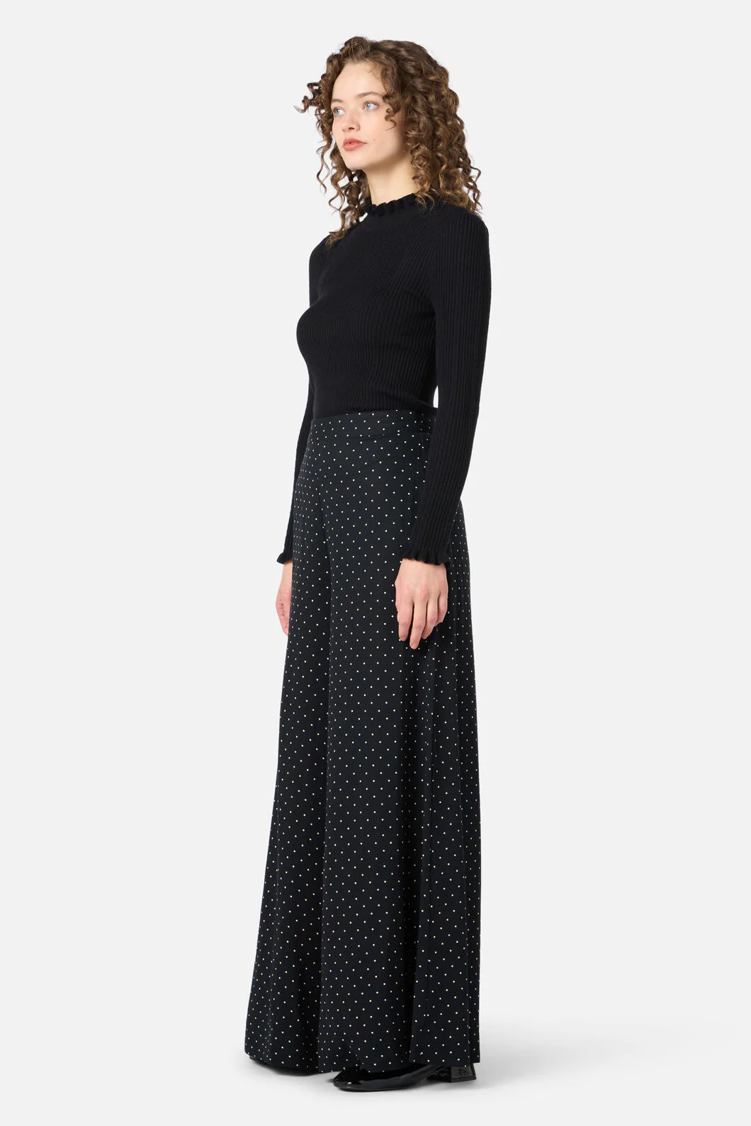 Dolly Spot Palazzo Pant - Image 4