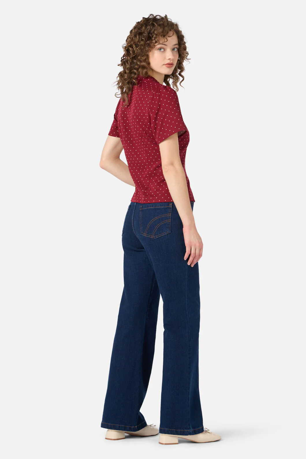 Dolly Spot Short Sleeve Blouse - Image 12