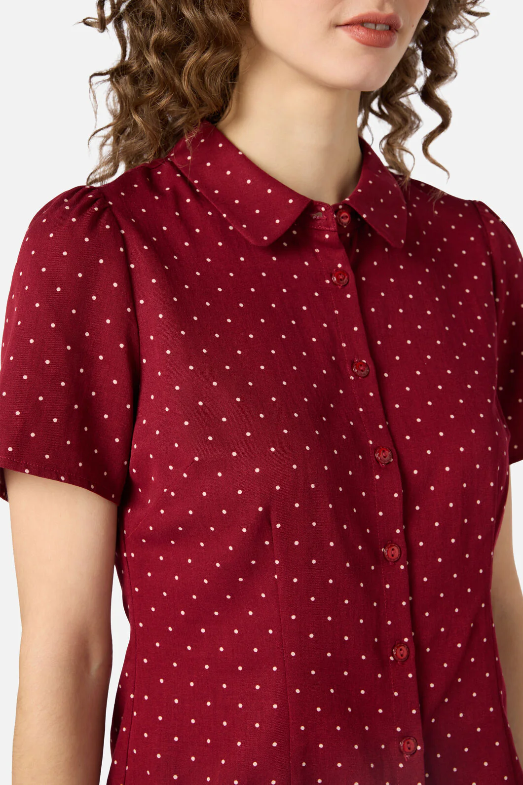 Dolly Spot Short Sleeve Blouse - Image 14