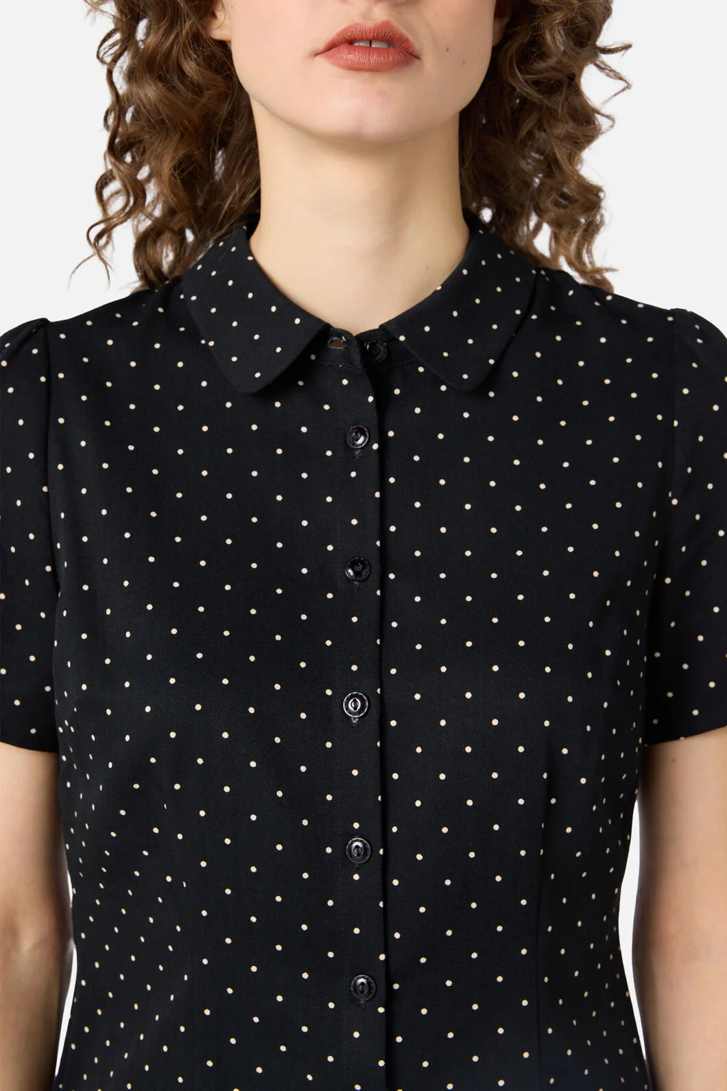 Dolly Spot Short Sleeve Blouse - Image 6
