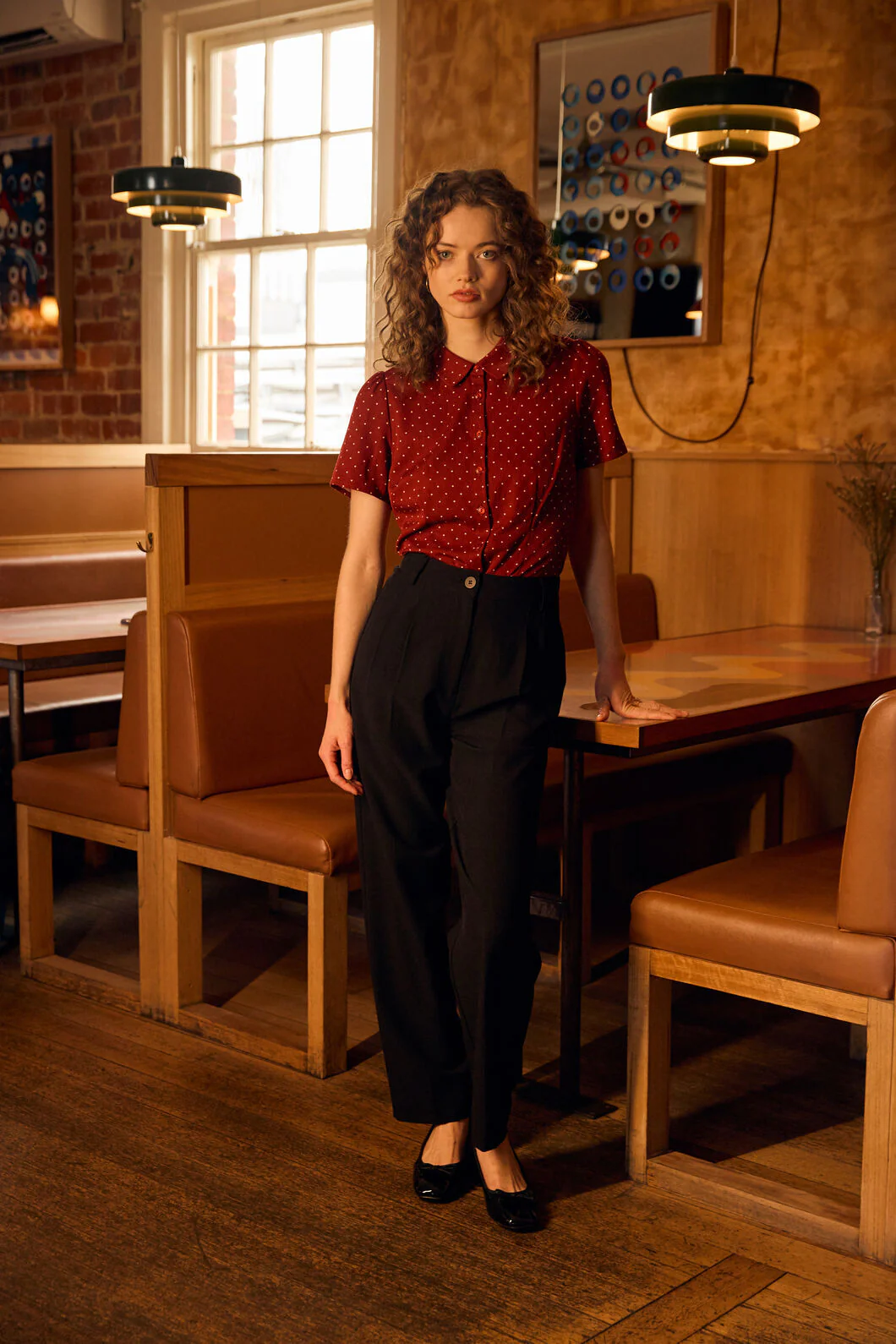 Dolly Spot Short Sleeve Blouse - Image 8
