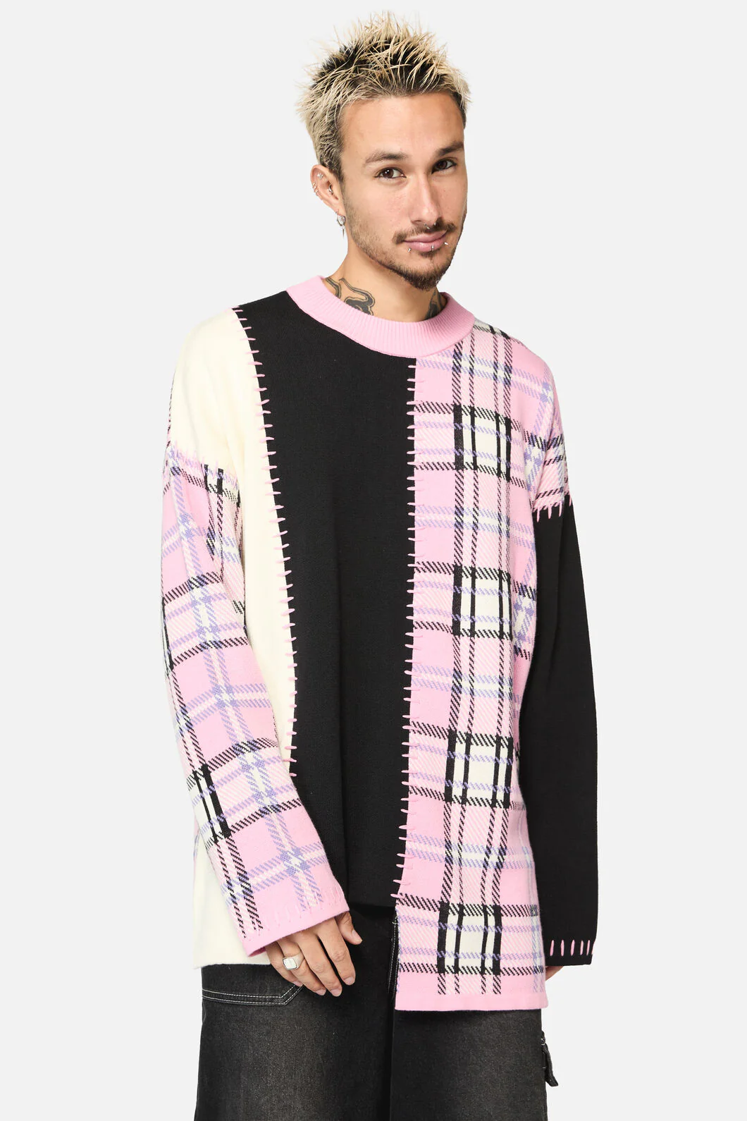 Dragon Scale Tartan Patch Knit - Image 2