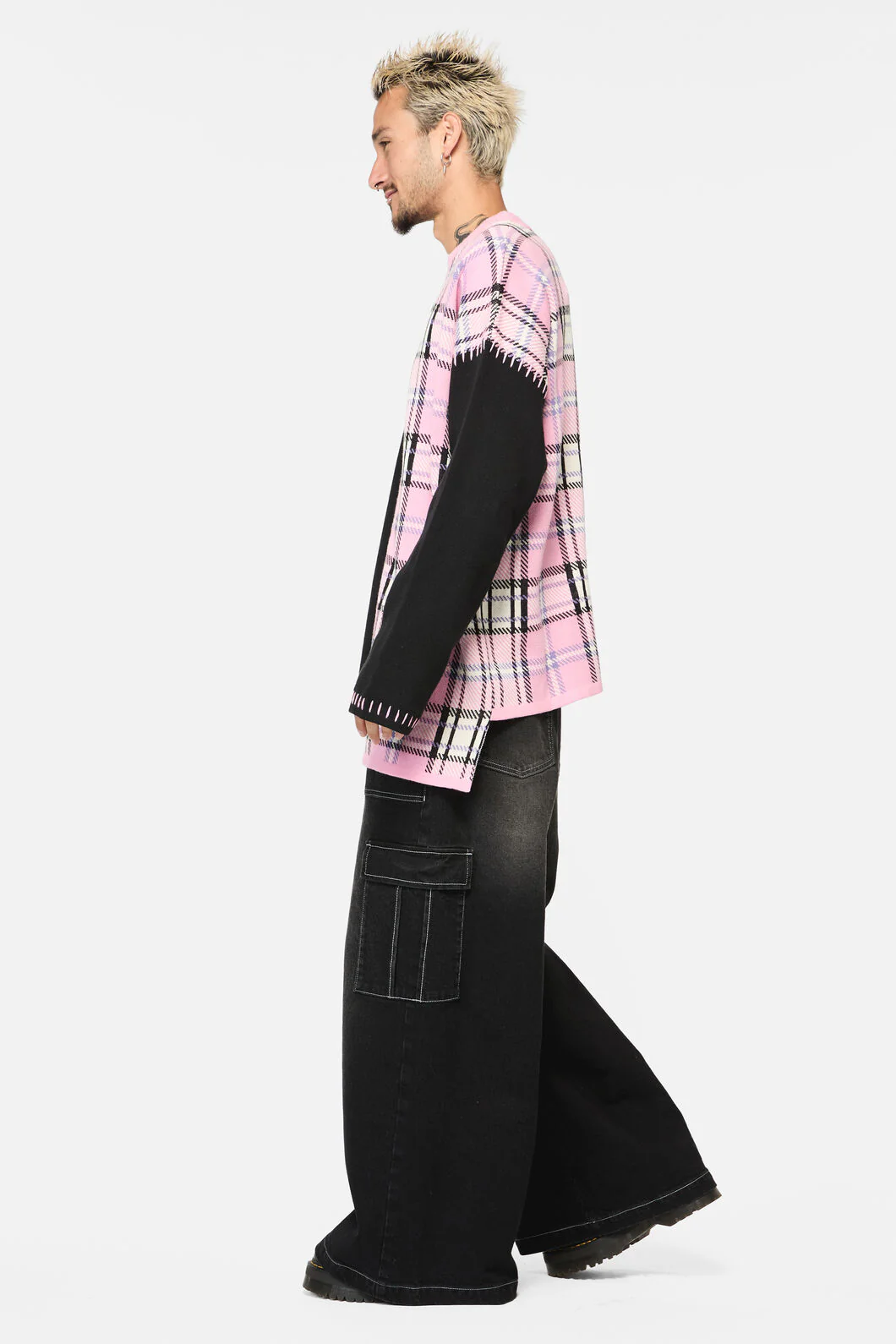 Dragon Scale Tartan Patch Knit - Image 3