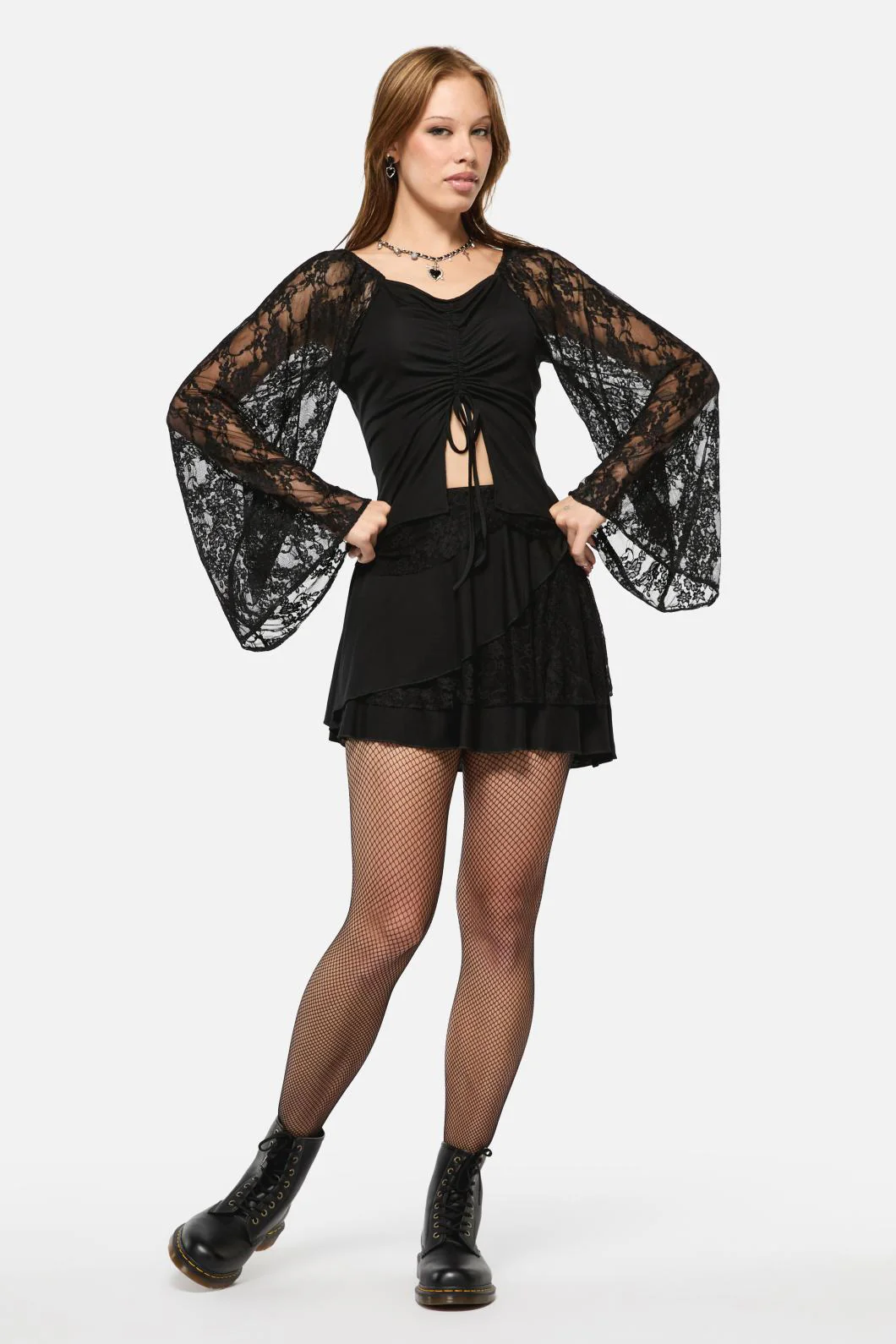 Dragons Grove Lace Sleeve Top - Image 10