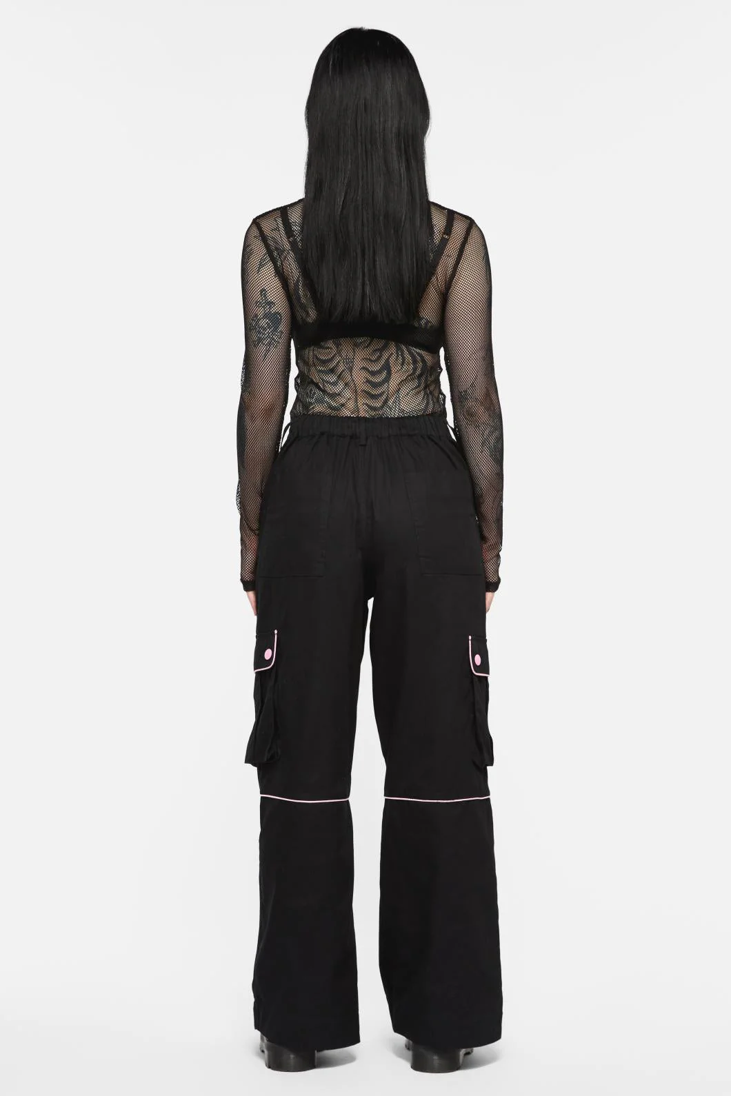 Dragon Scales Tartan Contrast Cargo - Image 4