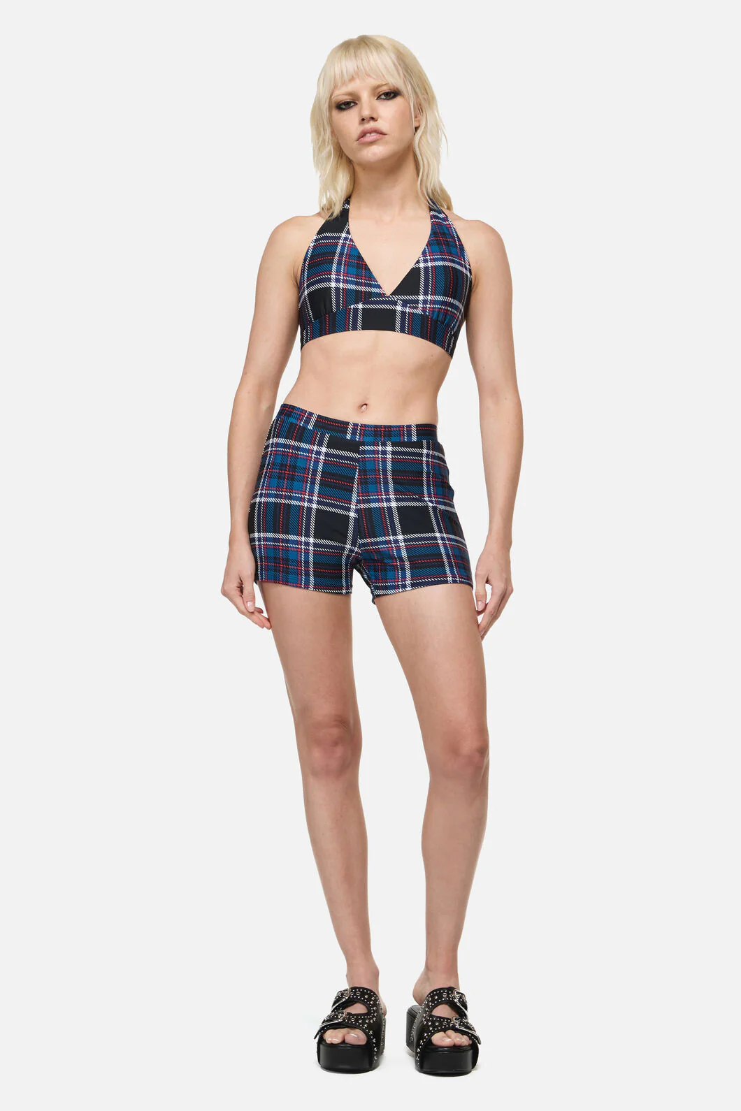 Edgy Tartan Bikini Bottom - Image 2