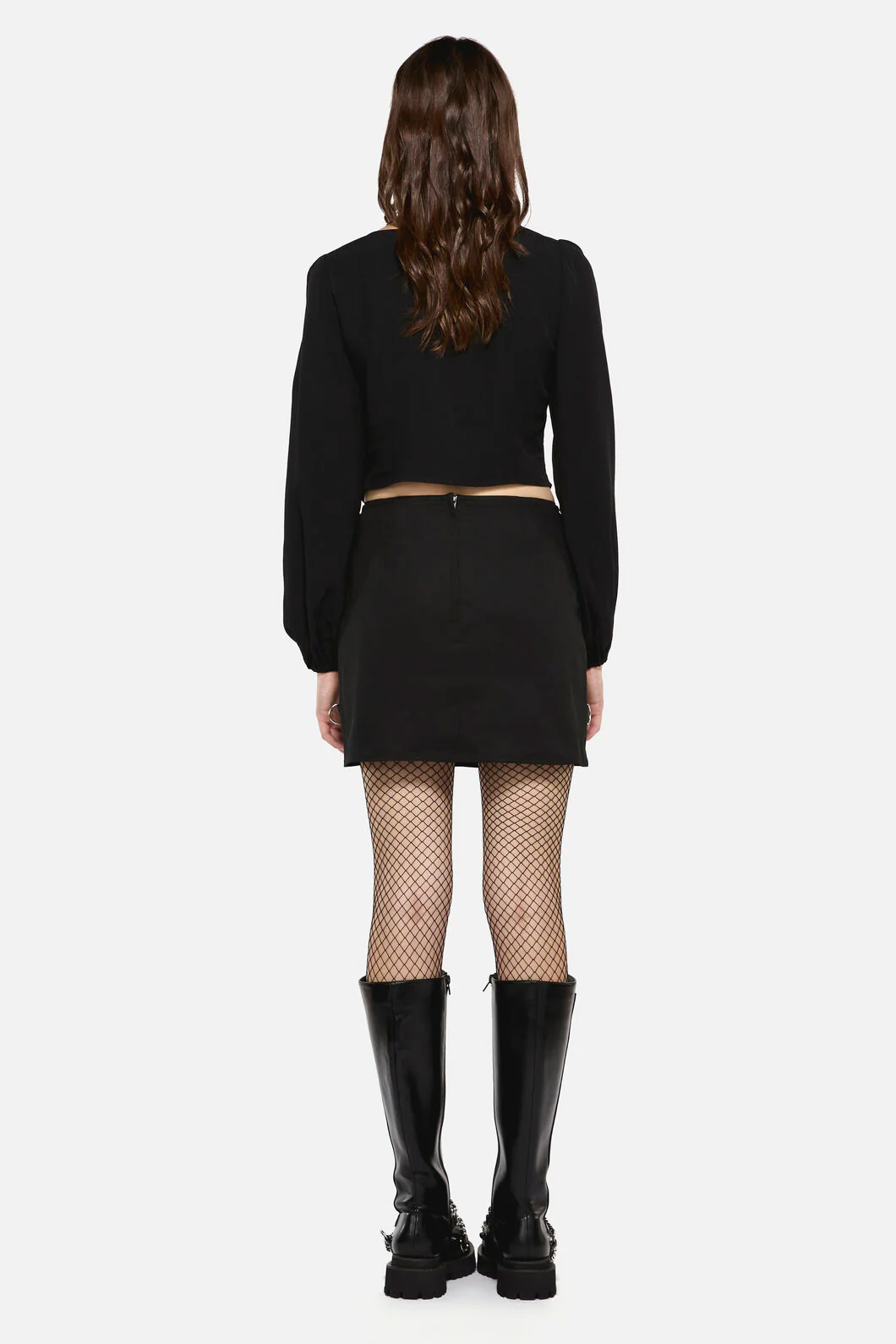 Edgy Tartan Contrast Mini Skirt - Image 5